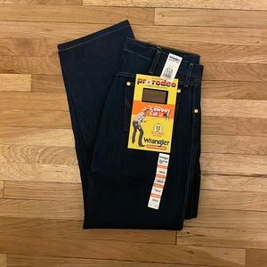 NWT Wrangler Cowboy Cut, Original Fit Jean in Prewashed Denim, Size 35x30